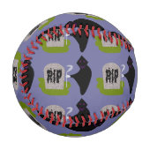 Balle De Baseball Mort au cimetière Halloween Baseball (Devant Gauche)