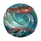 Balle De Baseball Mosaïque Abstraite de Luxe (Dos)