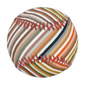 Balle De Baseball Motif à bandes multiples (Devant)