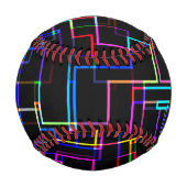 Balle De Baseball Motif à bandes multiples cool (Devant)