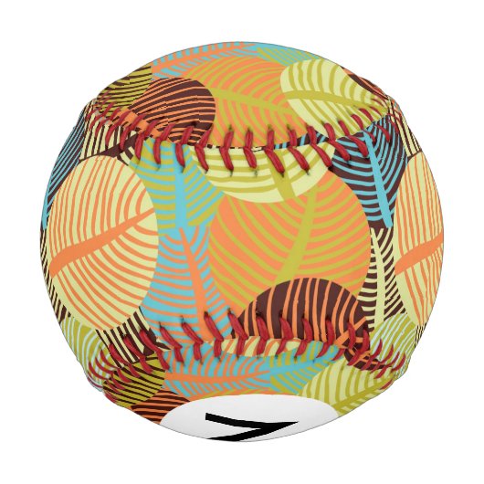 Balle De Baseball Motif Abstrait (Dos)