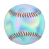 Balle De Baseball Motif Abstrait Blurred Pretty Pastel Swirls (Dos)