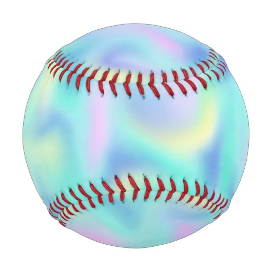 Balle De Baseball Motif Abstrait Blurred Pretty Pastel Swirls (Devant)