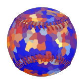 Balle De Baseball Motif Abstrait Crystal (Devant)