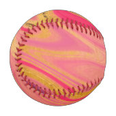 Balle De Baseball motif abstrait marbré (Devant Gauche)