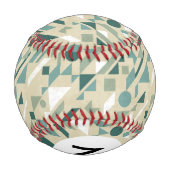 Balle De Baseball Motif Abstrait Monogramme (Dos)