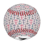 Balle De Baseball Motif Ancre (Dos)