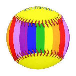 Balle De Baseball Motif arc-en-ciel