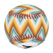 Balle De Baseball Motif Arrière - plan Monogram Chevron (Dos)