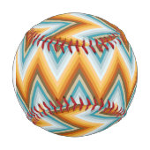 Balle De Baseball Motif Arrière - plan Monogram Chevron (Devant)
