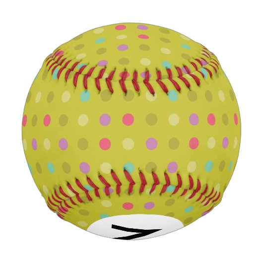 Balle De Baseball Motif arrière - plan Polka-dot (Dos)