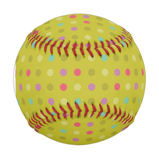 Balle De Baseball Motif arrière - plan Polka-dot (Devant)