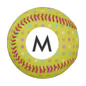 Balle De Baseball Motif arrière - plan Polka-dot (Devant Gauche)