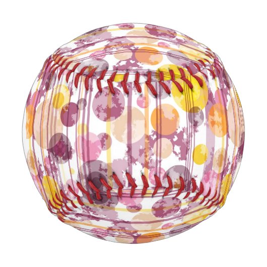 Balle De Baseball Motif blanc rayé (Devant)