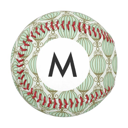 Balle De Baseball Motif bleu Motton Monogram (Devant Gauche)