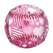 Balle De Baseball Motif cardiaque (Devant)