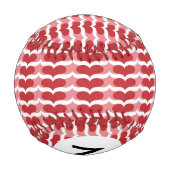 Balle De Baseball Motif cardiaque Monogramme (Dos)