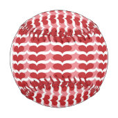 Balle De Baseball Motif cardiaque Monogramme (Devant)