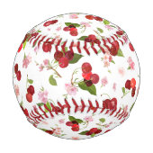 Balle De Baseball Motif cerise 1 (Dos)
