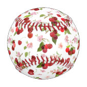 Balle De Baseball Motif cerise 1 (Devant)