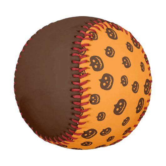 Balle De Baseball Motif citrouille Halloween (Angle)