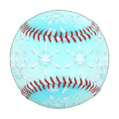 Balle De Baseball Motif Crystal Snowflakes (Dos)