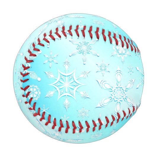 Balle De Baseball Motif Crystal Snowflakes (Devant Gauche)