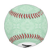 Balle De Baseball Motif damassé vert (Dos)