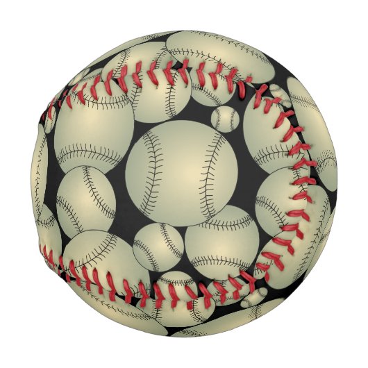 Balle De Baseball Motif de baseball (Devant Droite)