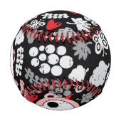 Balle De Baseball Motif de bébés fous de Monogram (Devant)