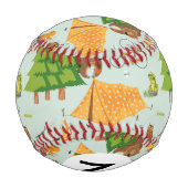 Balle De Baseball Motif de camping (Dos)