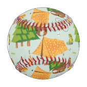 Balle De Baseball Motif de camping (Devant)