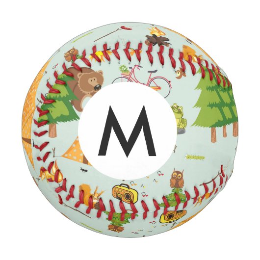 Balle De Baseball Motif de camping (Devant Gauche)