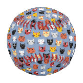 Balle De Baseball Motif de chats amusants (Dos)