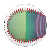 Balle De Baseball Motif de cible avec nom (Devant Gauche)