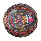 Balle De Baseball Motif de crânes de sucre (Devant Gauche)