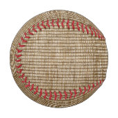 Balle De Baseball motif de la nature de burlap rustique (Devant Gauche)