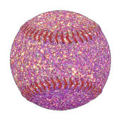 Balle De Baseball Motif de Parties scintillant rose fille (Dos)