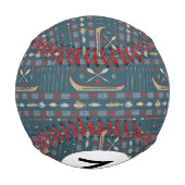Balle De Baseball Motif de pêche ethnique (Dos)