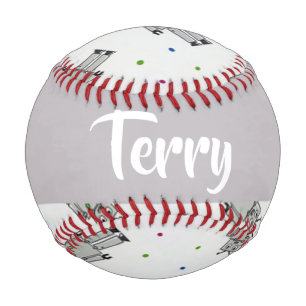 Balle De Baseball Motif de robots gris