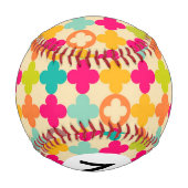 Balle De Baseball Motif de rosette médiéval vintage (Dos)