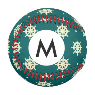 Balle De Baseball Motif de roue de navire vintage