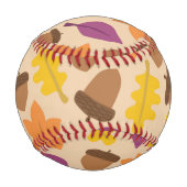 BALLE DE BASEBALL MOTIF DE SAISON AUTOMNE (Dos)