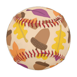 BALLE DE BASEBALL MOTIF DE SAISON AUTOMNE
