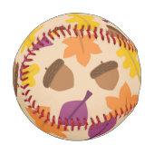 BALLE DE BASEBALL MOTIF DE SAISON AUTOMNE (Devant Gauche)
