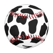 Balle De Baseball Motif de vache monogramme (Dos)