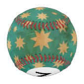 Balle De Baseball Motif des étoiles Monogrammes (Dos)
