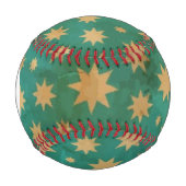 Balle De Baseball Motif des étoiles Monogrammes (Devant)