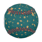 Balle De Baseball Motif d'espace Monogramme (Devant)
