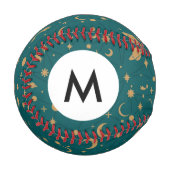 Balle De Baseball Motif d'espace Monogramme (Devant Gauche)
